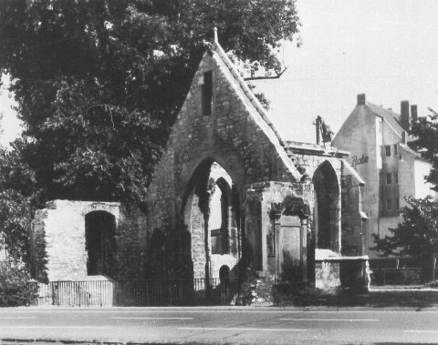 Nikolaikapelle am Steintor 1961, Quelle:Bildarchiv Foto Marburg